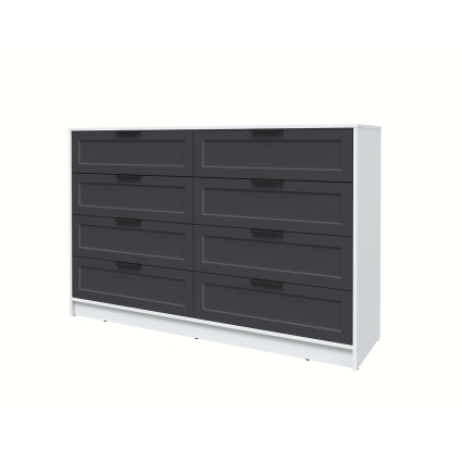 Kомод Тренд КТ-К157 (Белый платинум ЛДСП/ Пепел ЛМДФ) Ш1565 В1020 Г451 Kомод Тренд КТ-К157 (Белый платинум ЛДСП/ Пепел ЛМДФ) Ш1565 В1020 Г451